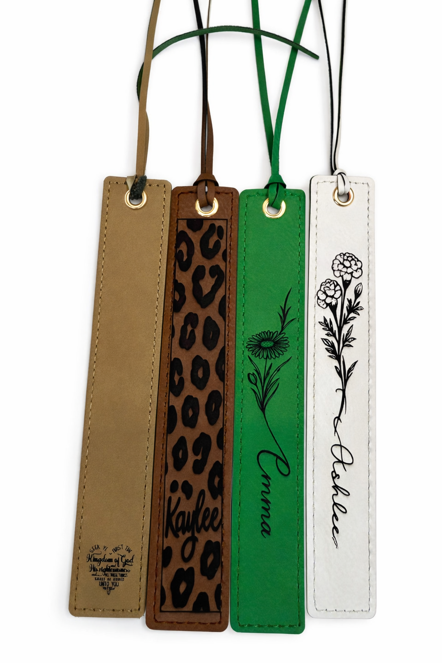 Personalized Custom PU Leather Bookmarks - Blank Engravable Leatherette