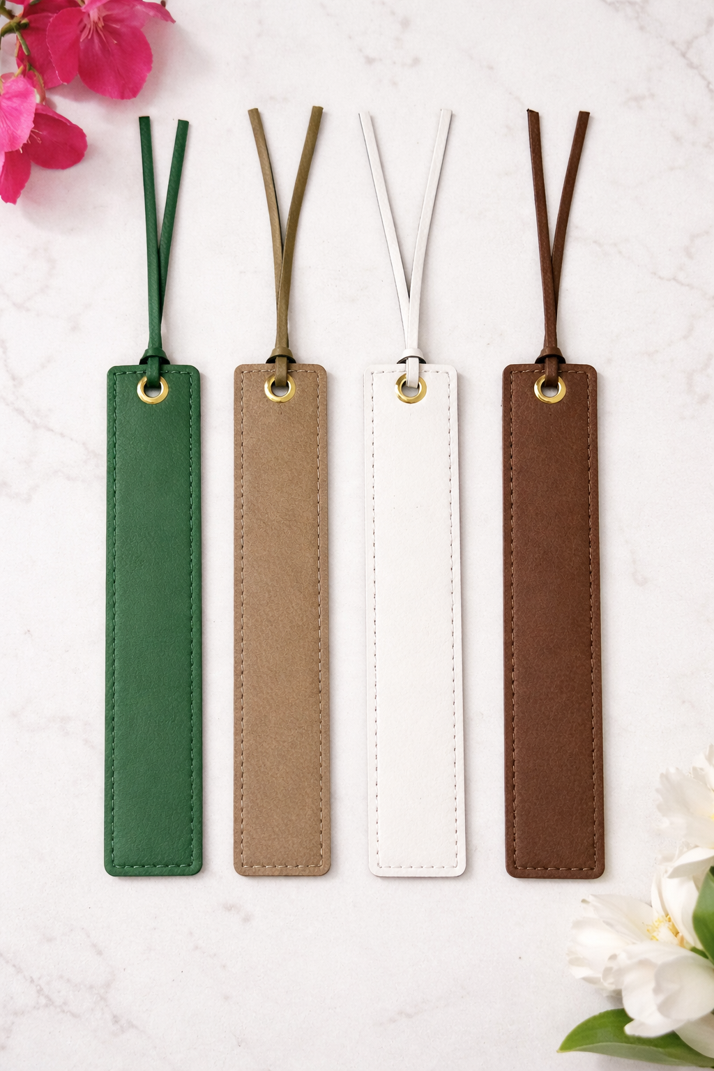 Personalized Custom PU Leather Bookmarks - Blank Engravable Leatherette
