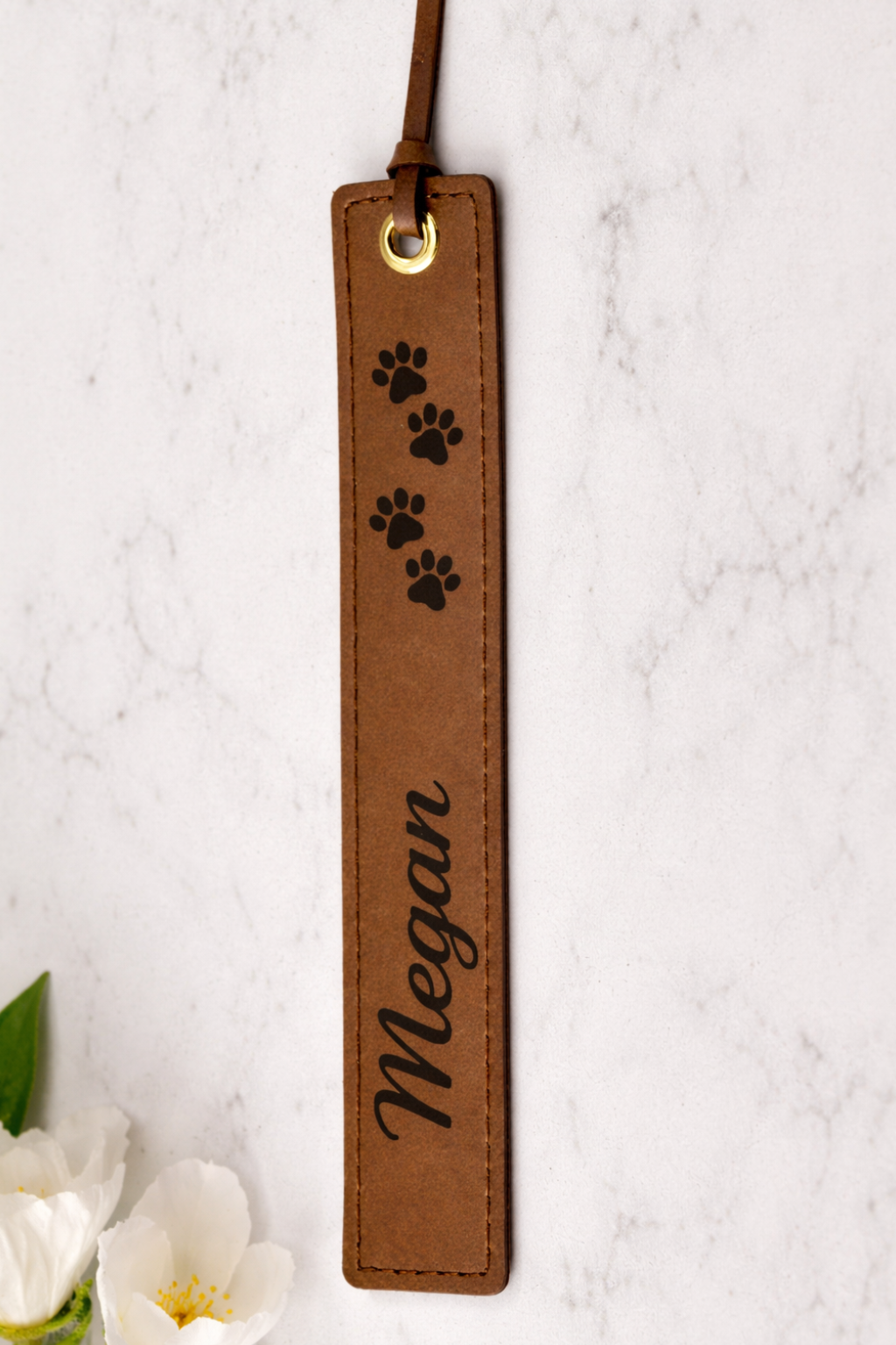 Personalized Custom PU Leather Bookmarks - Blank Engravable Leatherette