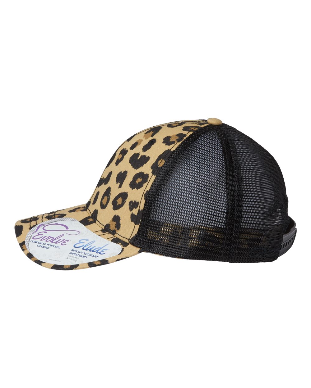 leopard and black hat