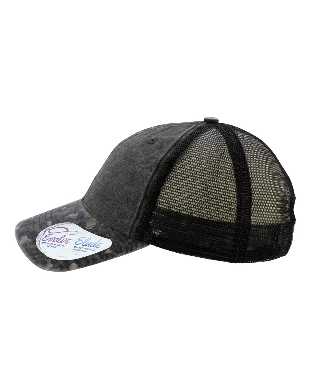 black leopard print and black hat