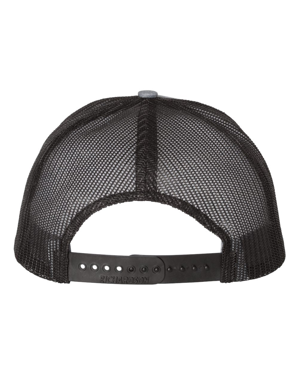 heather grey and black hat 