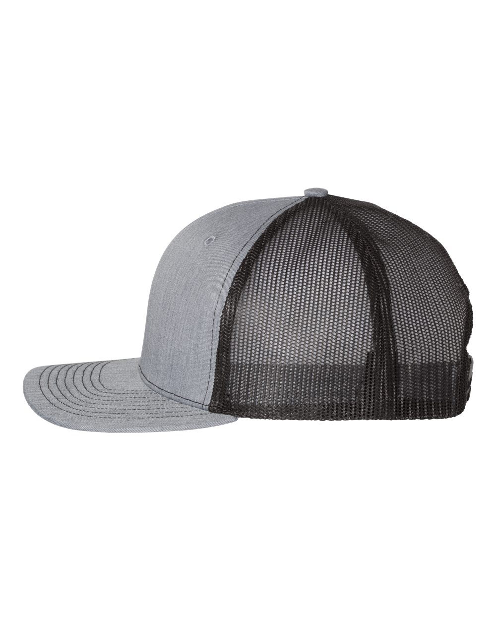 heather grey and black hat 