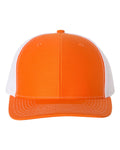 Orange and white cap on a white background